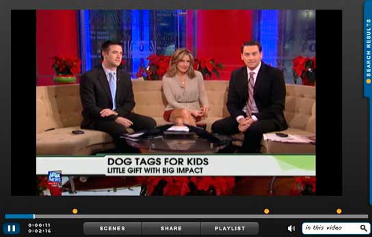 Dog Tags for Kids on Fox News